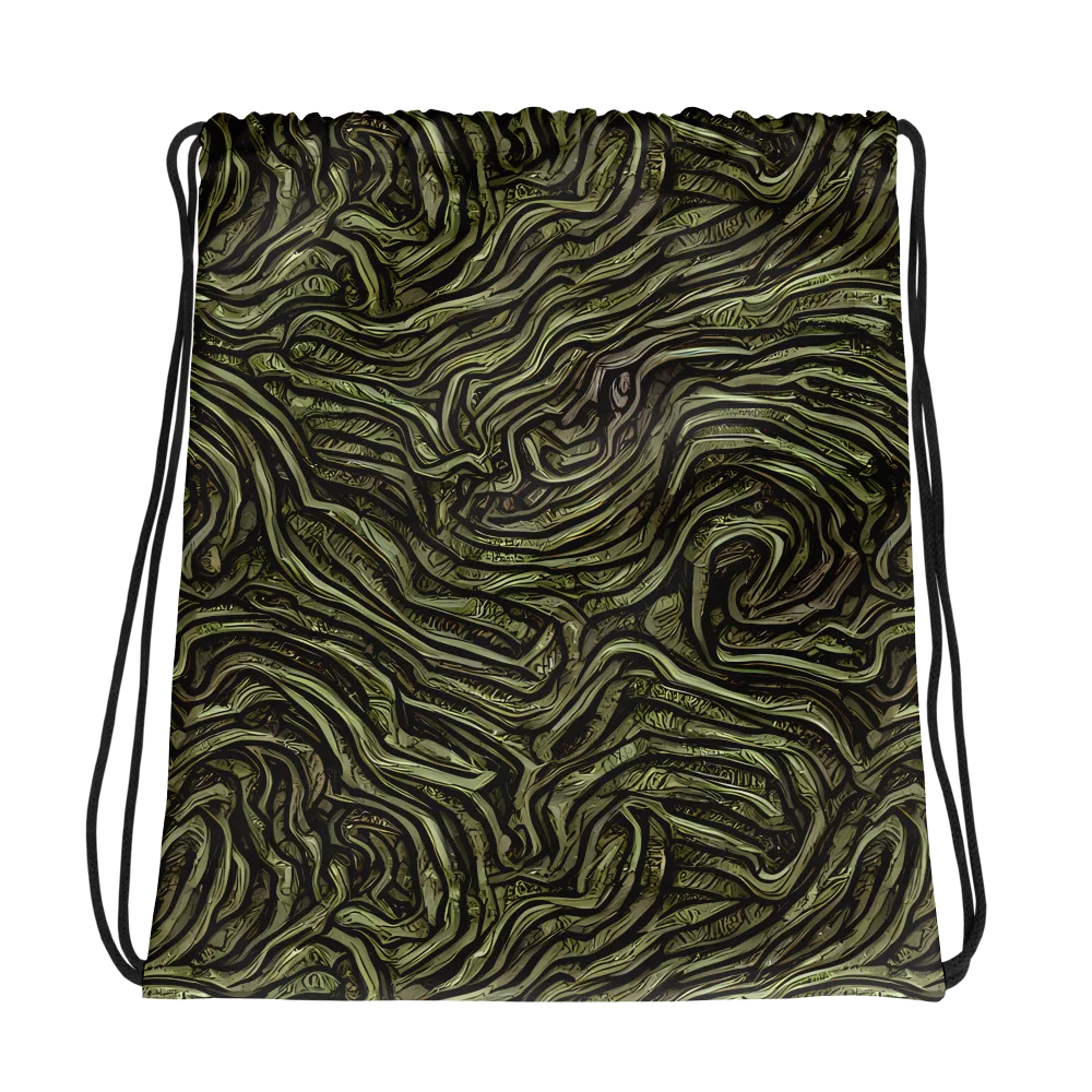 Moss Current on Drawstring Bag — Photo