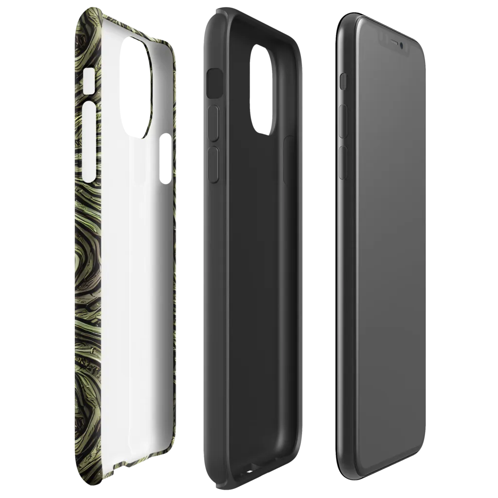Moss Current on Tough Case for iPhone® — Right
