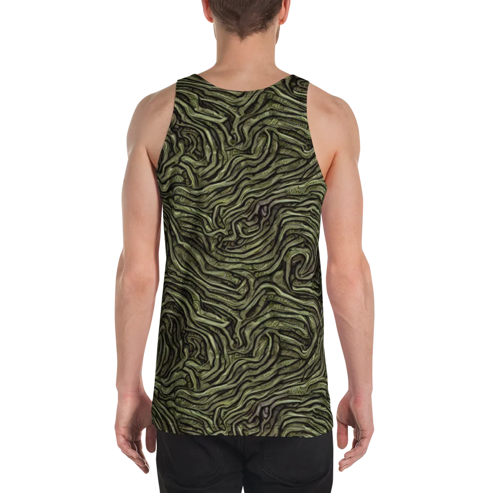 Moss Current on Men's Tank Top — Back