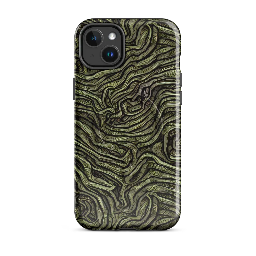 Moss Current on MagSafe Tough Case for iPhone® — Front