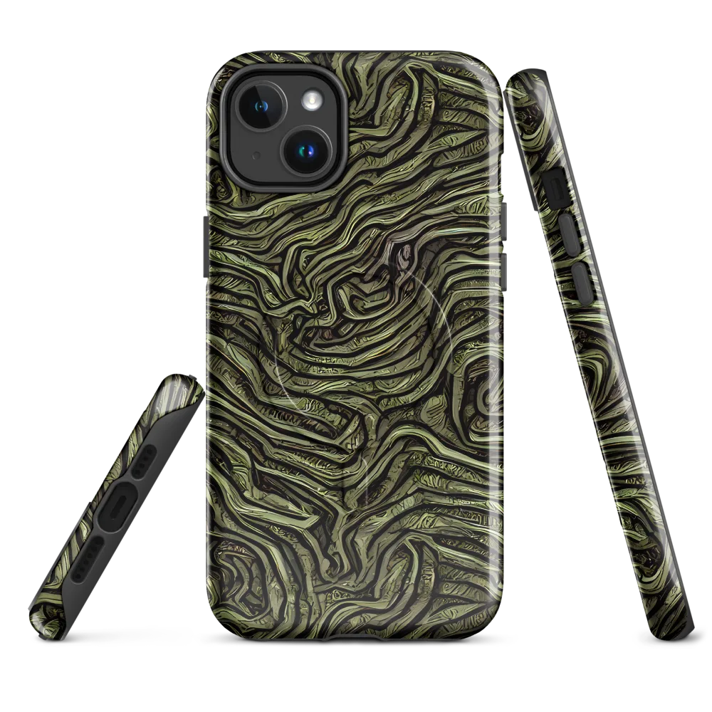 Moss Current on MagSafe Tough Case for iPhone® — Front