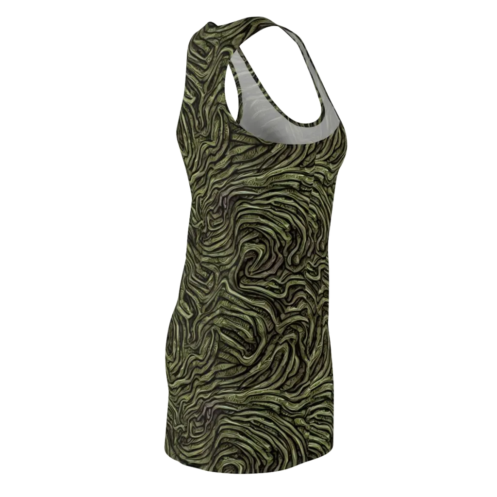 Moss Current on Racerback Dress — Back Side