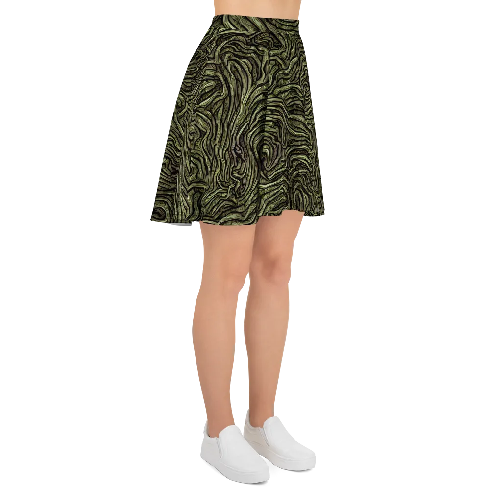 Moss Current on Skater Skirt — Right