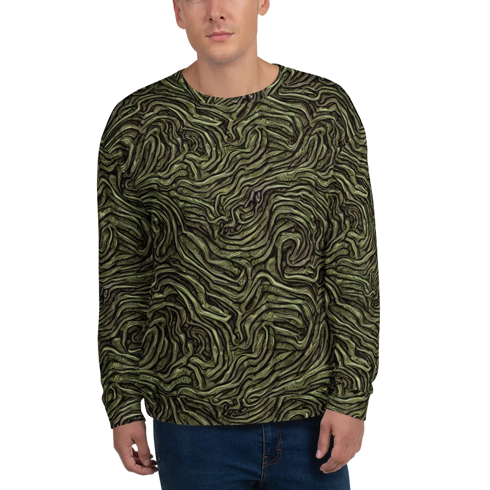 Moss Current on Sweatshirt — Front