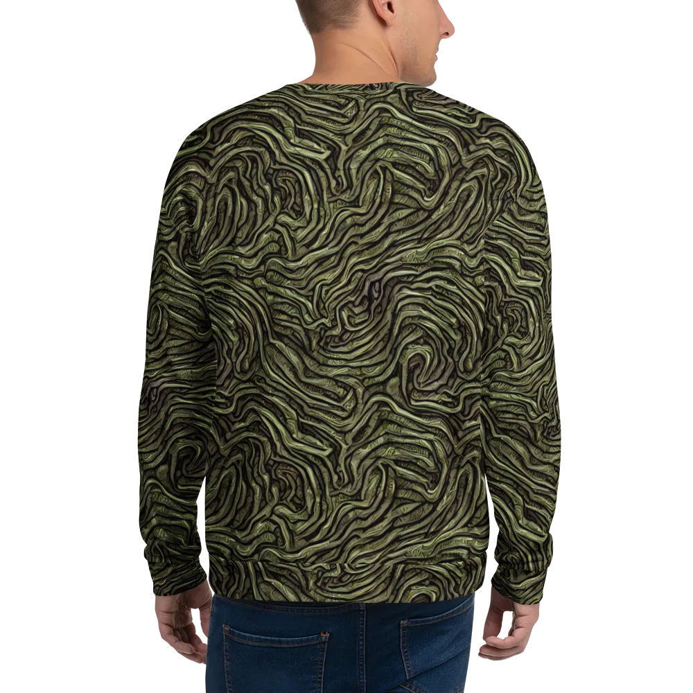 Moss Current on Sweatshirt — Back