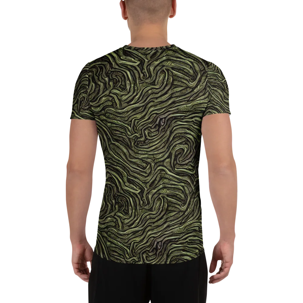 Moss Current on Men's Athletic T-Shirt — Back