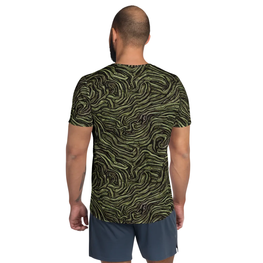 Moss Current on Men's Athletic T-Shirt — Back