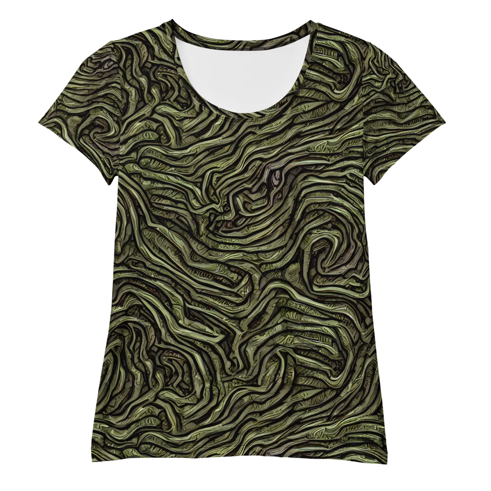 Moss Current on Women's Athletic T-Shirt — Front
