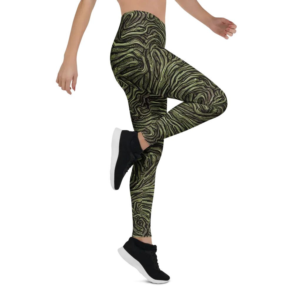 Moss Current on Leggings — Right