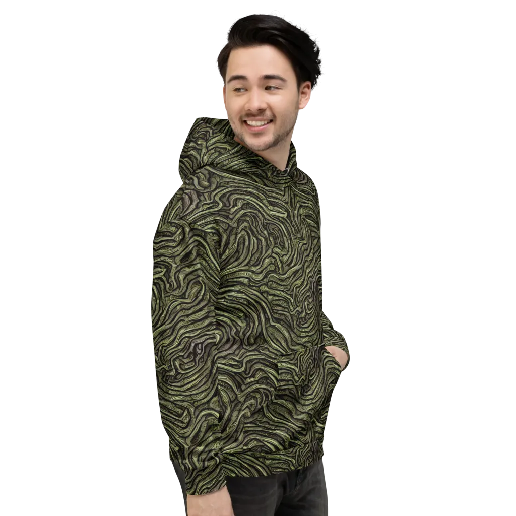 Moss Current on Hoodie — Right