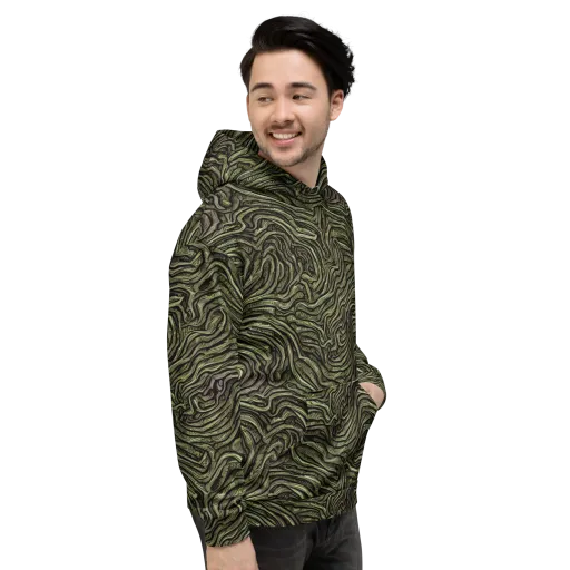 Moss Current on a Hoodie