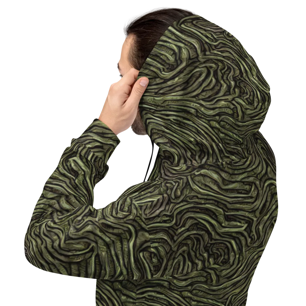 Moss Current on Hoodie — Back