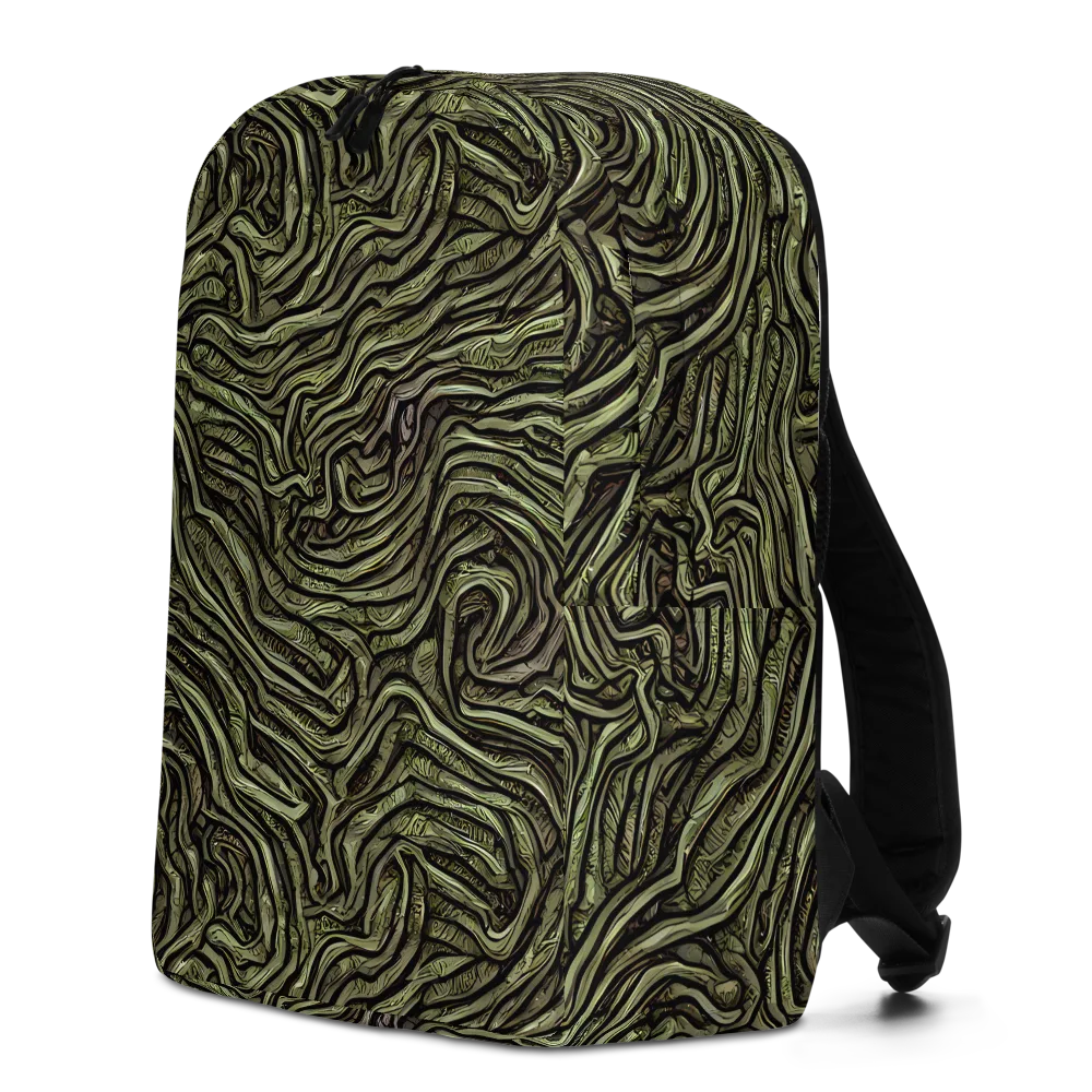 Moss Current on Minimalist Backpack — Left