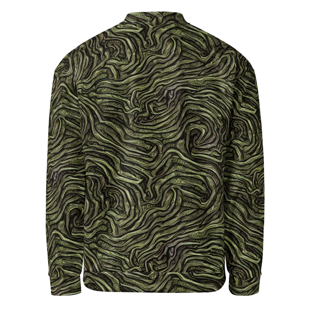 Moss Current on Bomber Jacket — Back