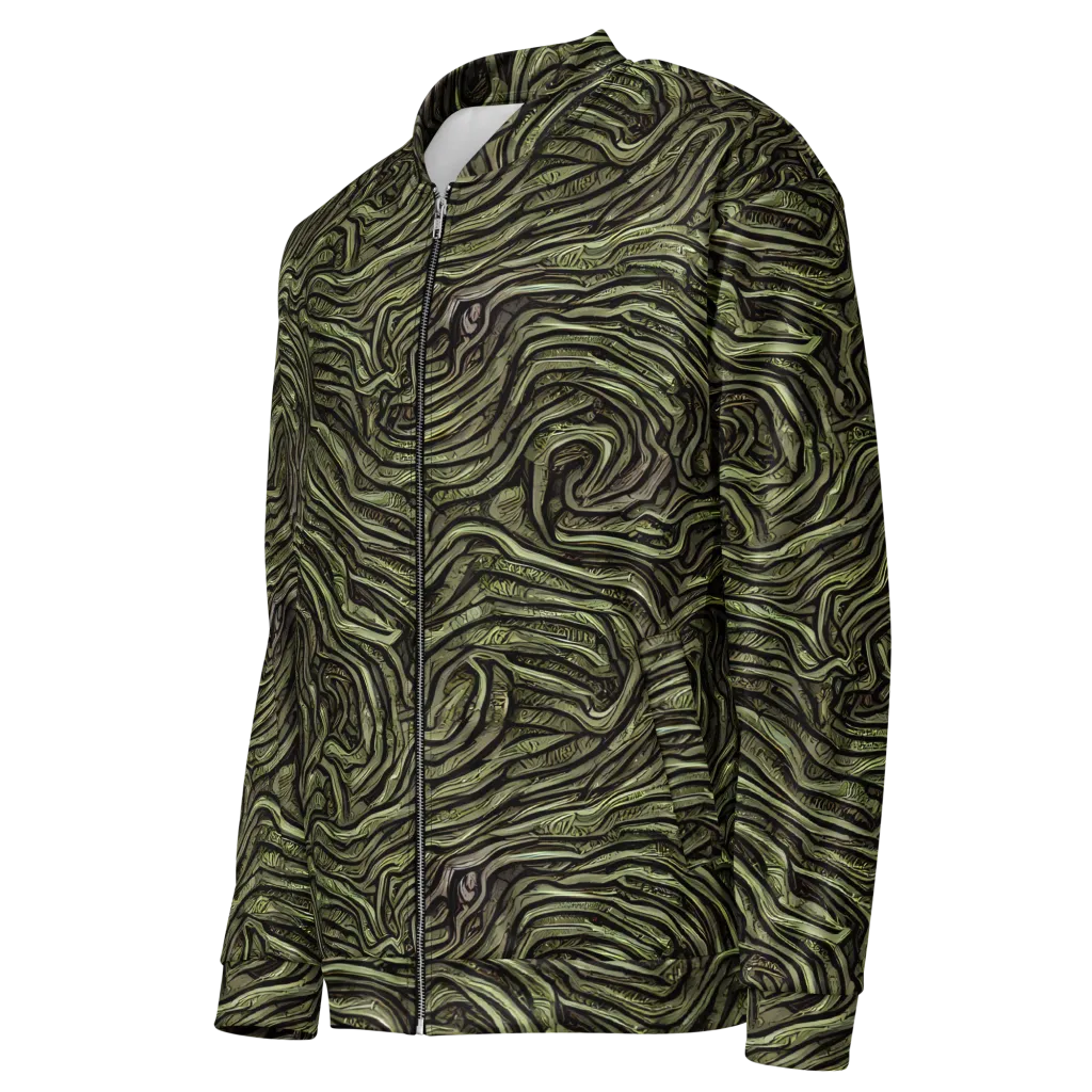 Moss Current on Bomber Jacket — Left Front