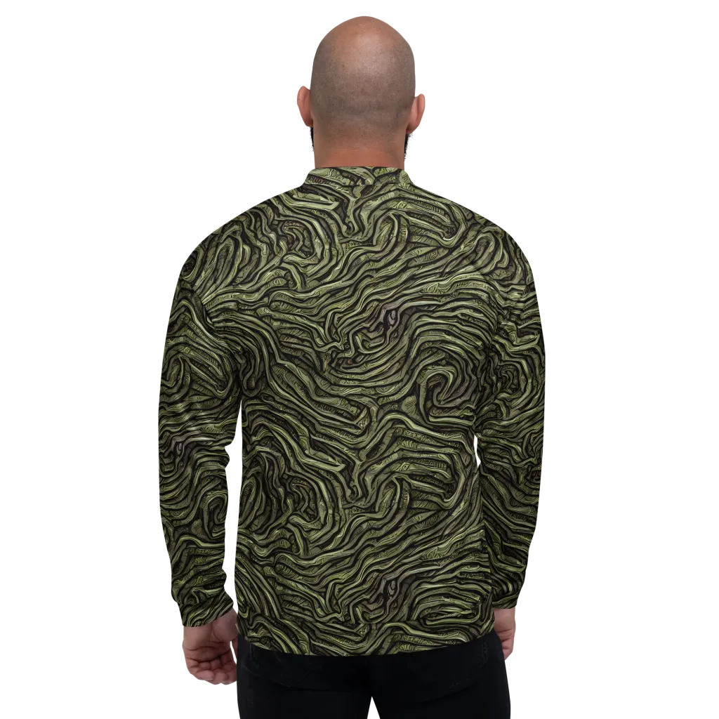 Moss Current on Bomber Jacket — Back