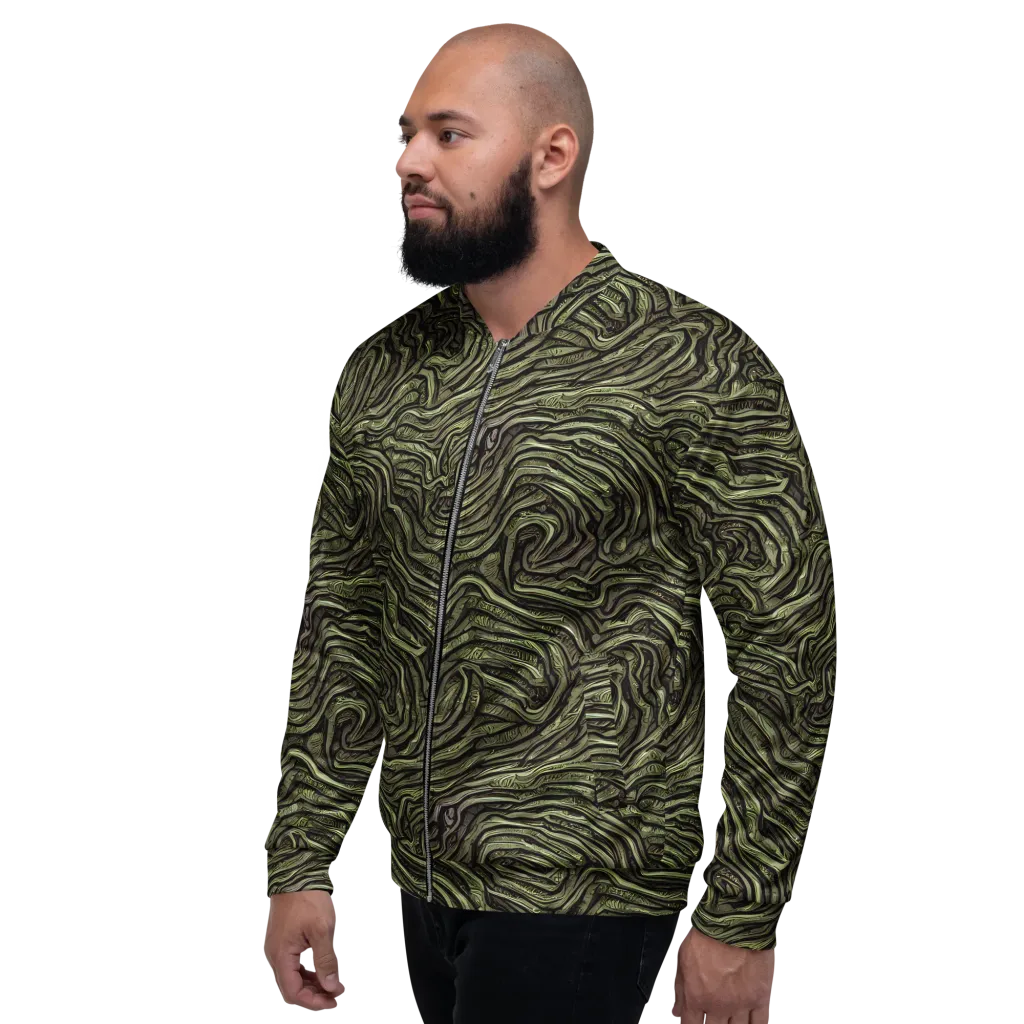 Moss Current on Bomber Jacket — Left