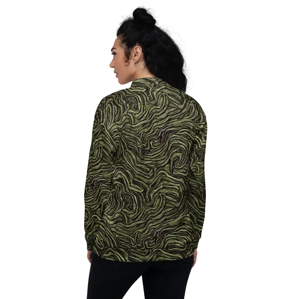 Moss Current on Bomber Jacket — Back