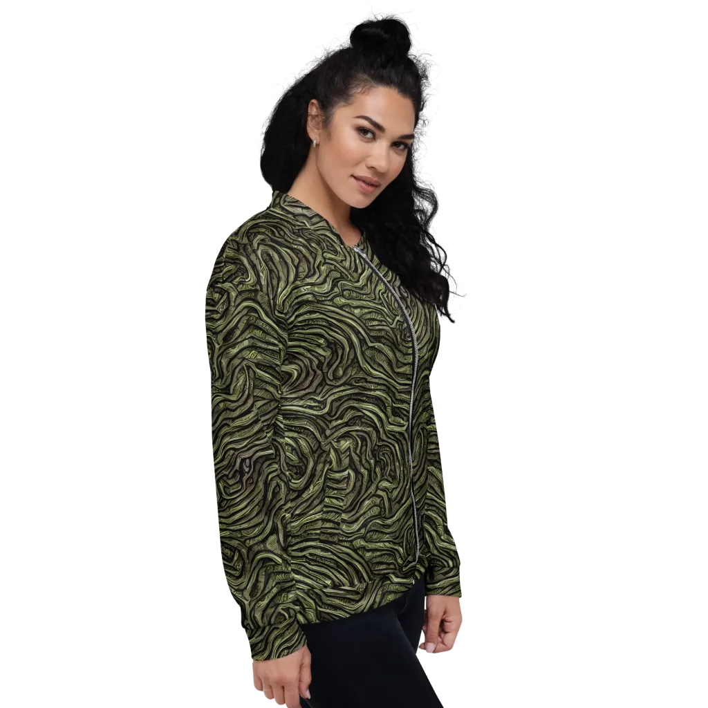 Moss Current on Bomber Jacket — Right
