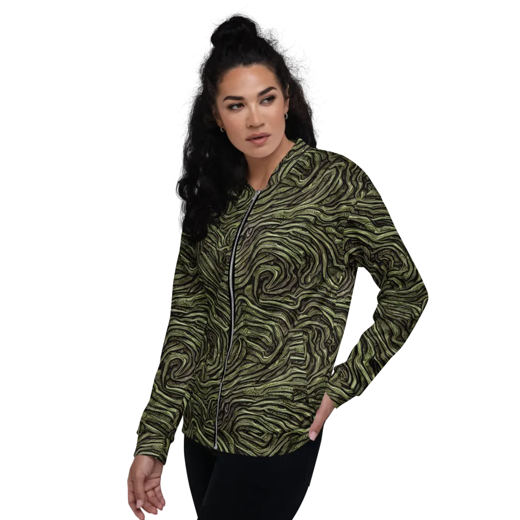 Moss Current on Bomber Jacket — Left