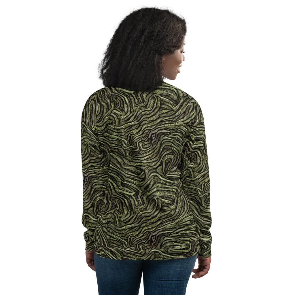 Moss Current on Bomber Jacket — Back
