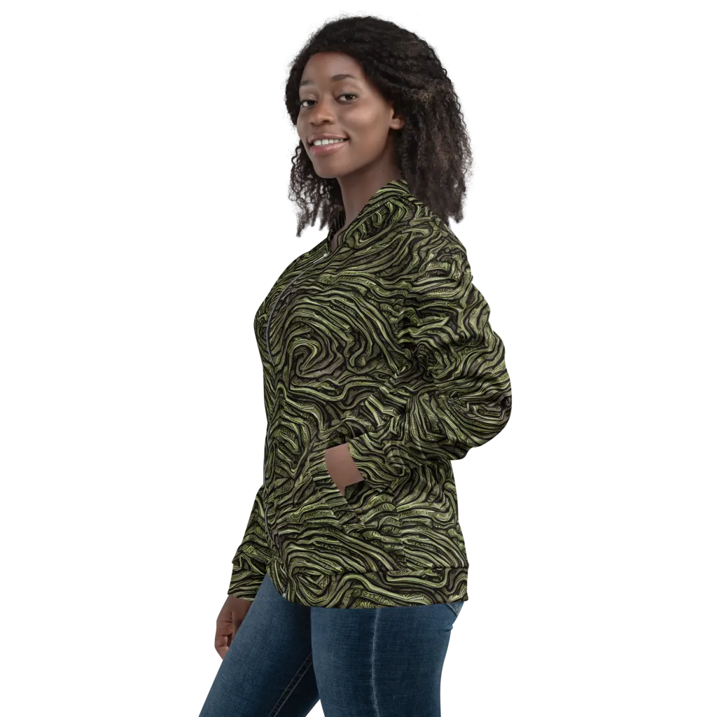 Moss Current on Bomber Jacket — Left