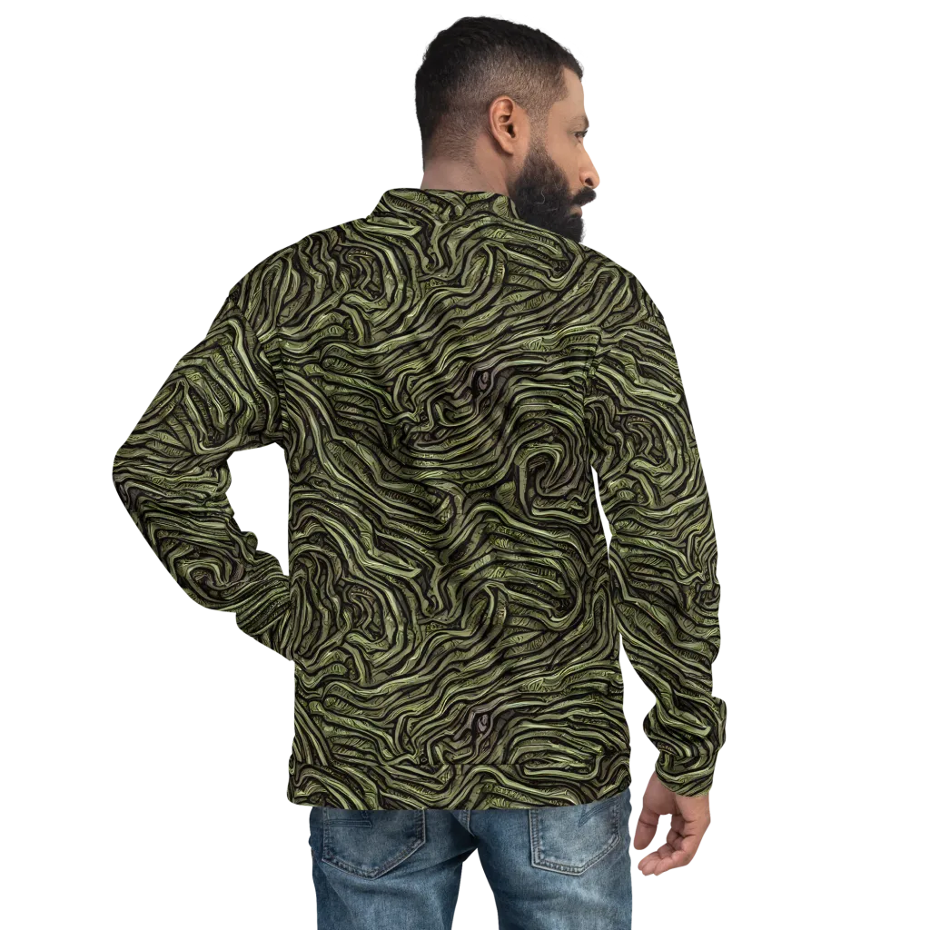 Moss Current on Bomber Jacket — Back