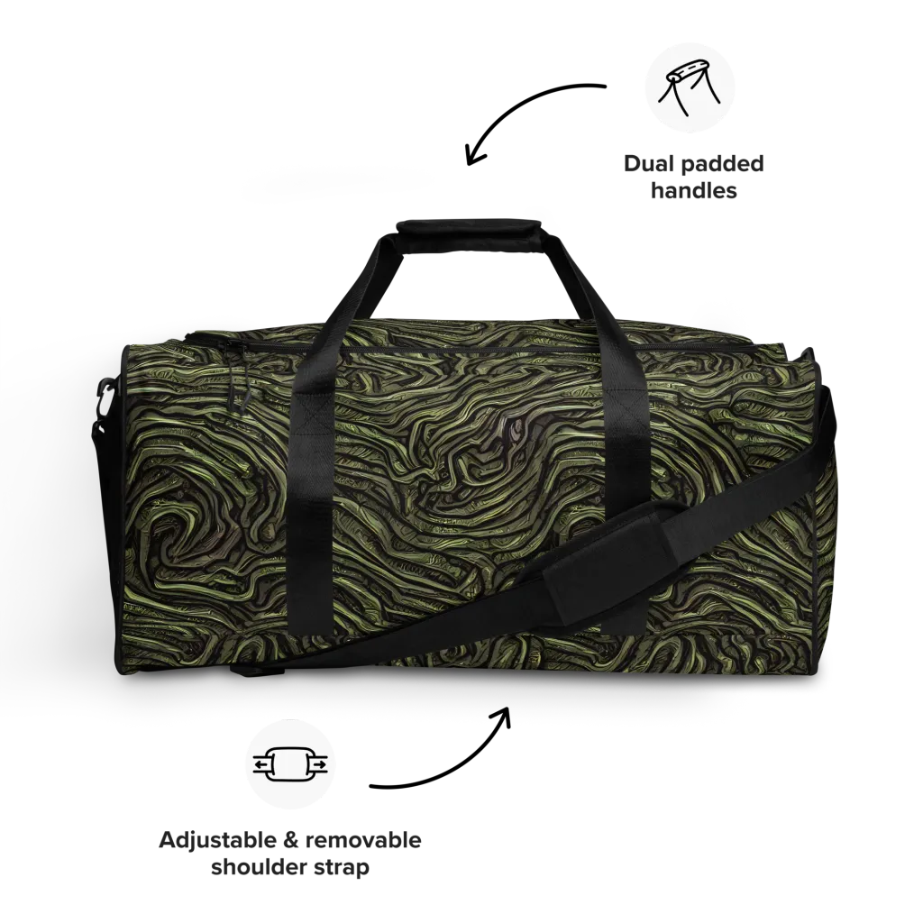 Moss Current on Duffle Bag — Front