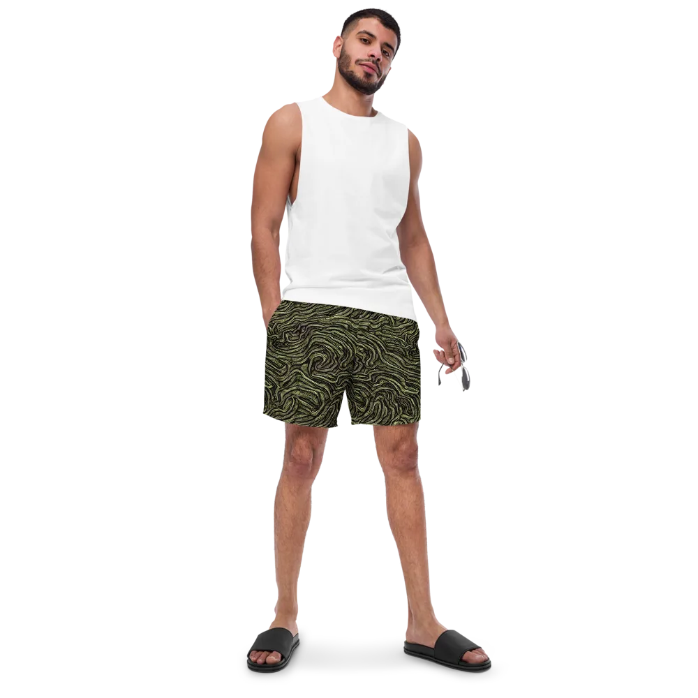 Moss Current on Swim Trunks — Front