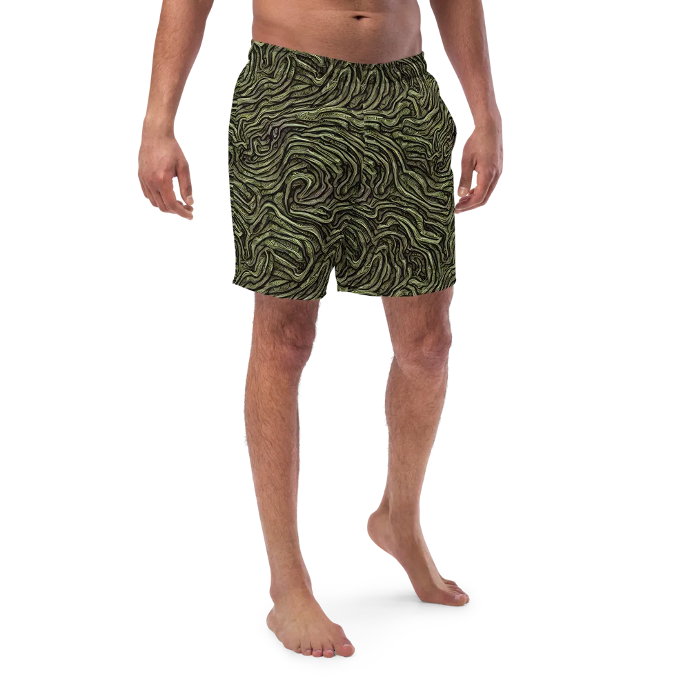 Moss Current on Swim Trunks — Front