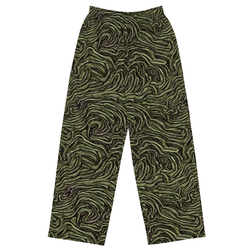 Moss Current on Wide-Leg Pants — Front