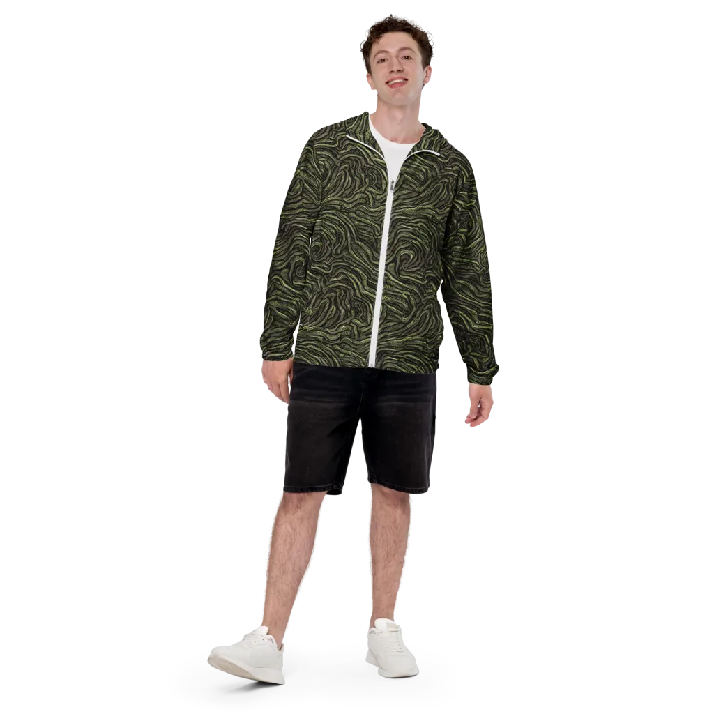 Moss Current on Men's Windbreaker — Front