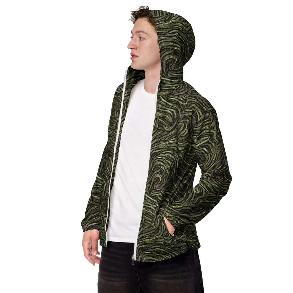 Moss Current on Men's Windbreaker — Left Front