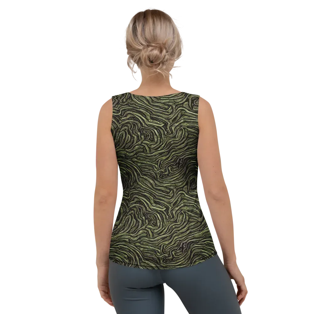 Moss Current on Women's Tank Top — Back