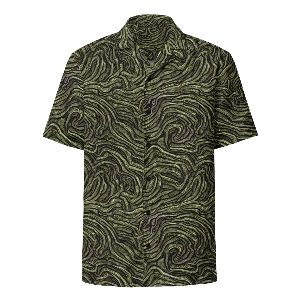 Moss Current on Button Shirt — Front