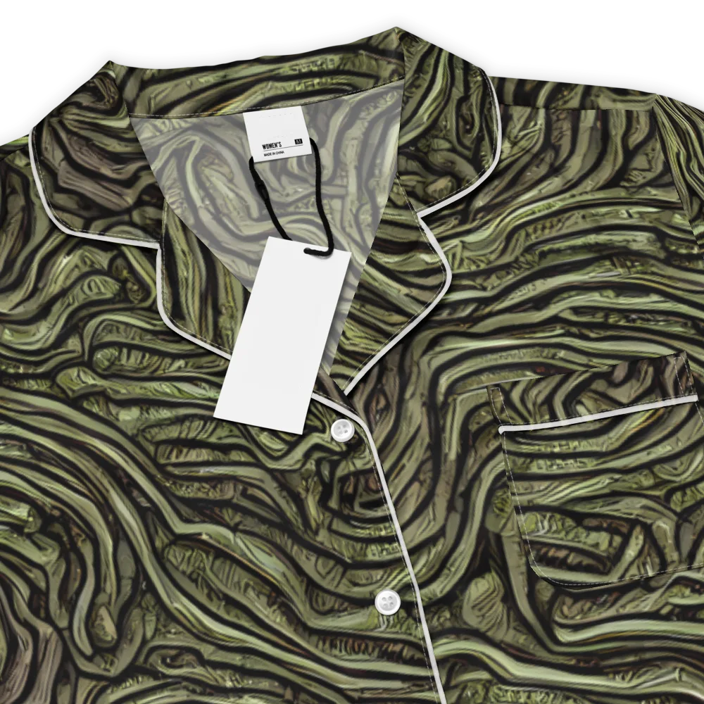 Moss Current on Women's Short Sleeve Pajama Top — Product details