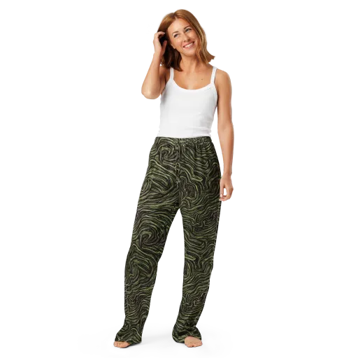 Moss Current on a Women's Pajama Pants