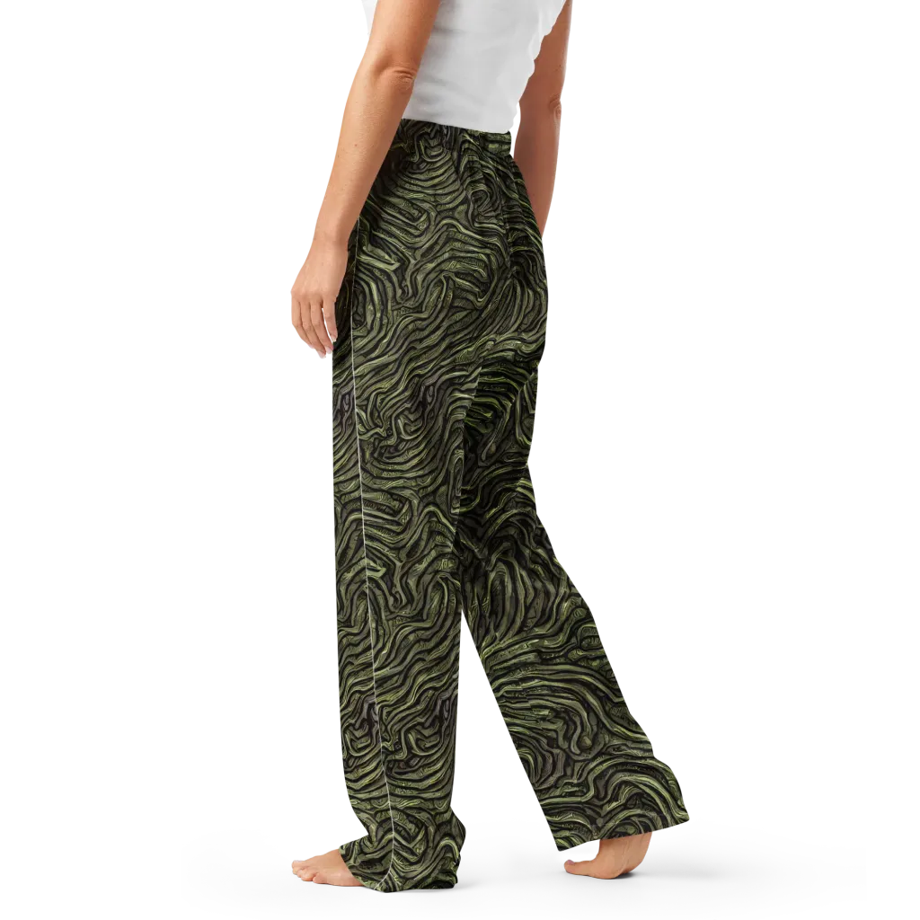 Moss Current on Women's Pajama Pants — Left