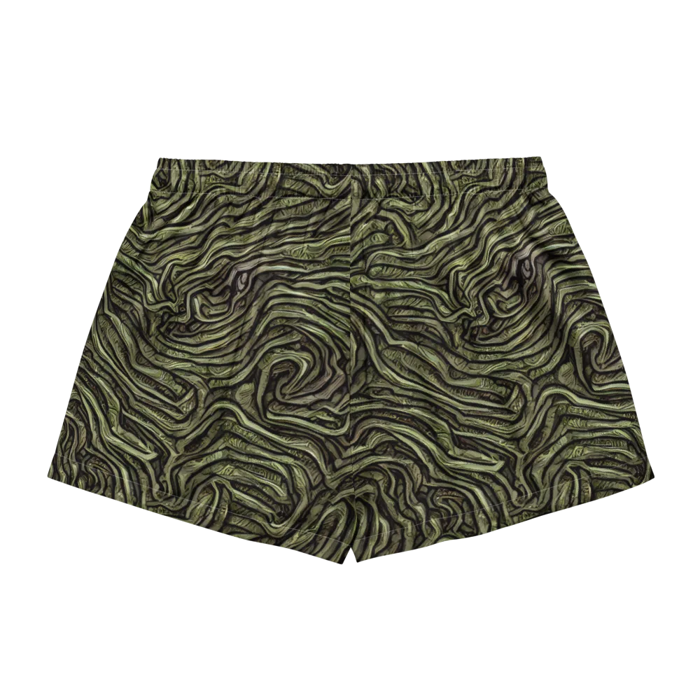 Moss Current on Women's Pajama Shorts — Back