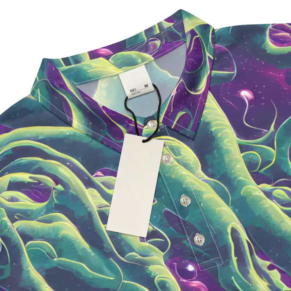 Viridian Flux on Men's Slim Fit Polo Shirt — Product details