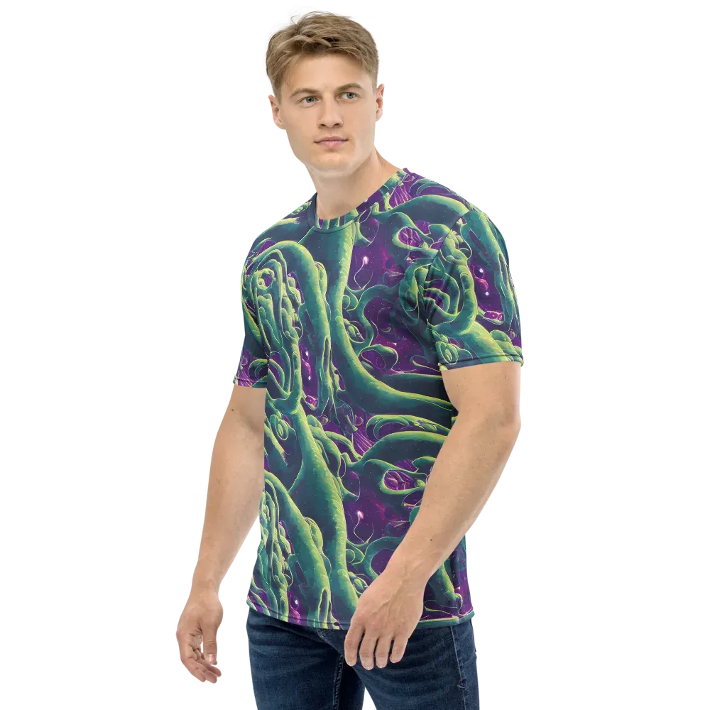Viridian Flux on Men's Crew Neck T-Shirt — Left