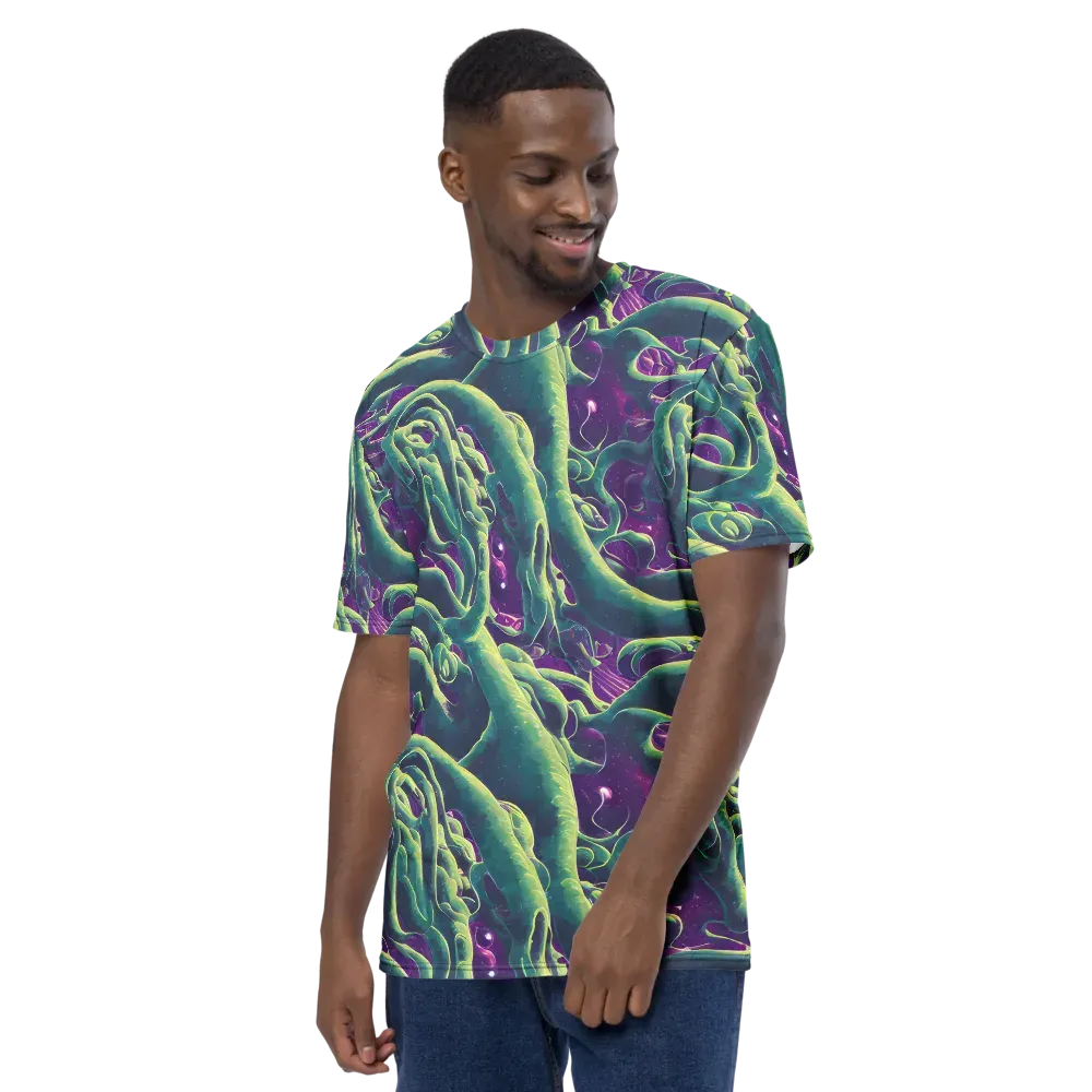 Viridian Flux on Men's Crew Neck T-Shirt — Left