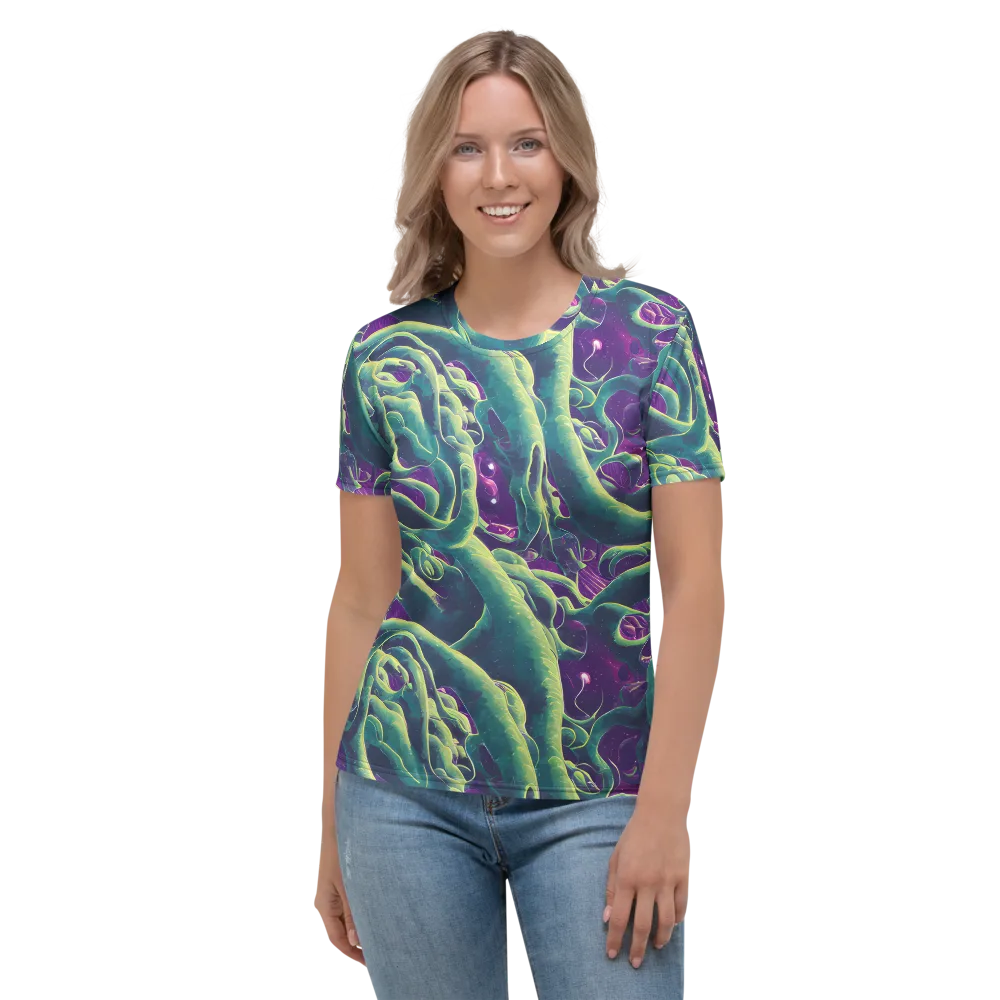 Viridian Flux on Women's Crew Neck T-Shirt — Front