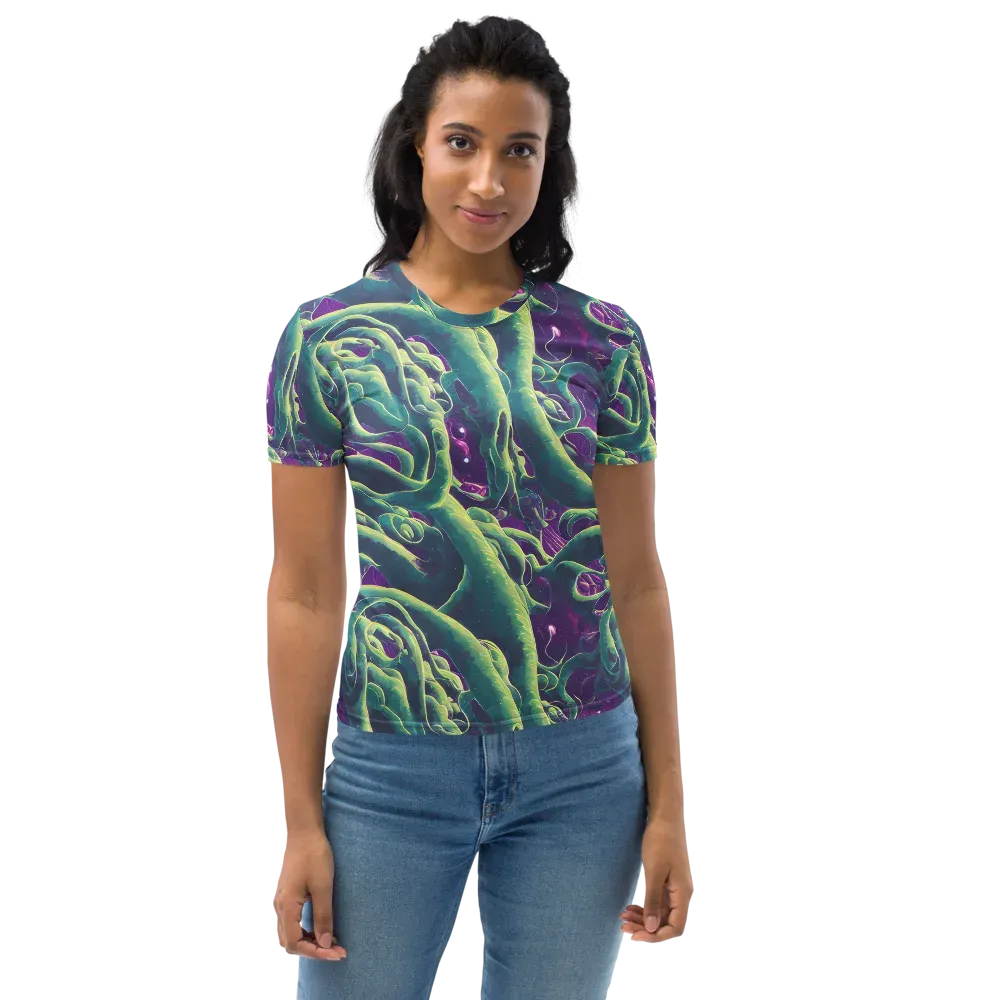 Viridian Flux on Women's Crew Neck T-Shirt — Front