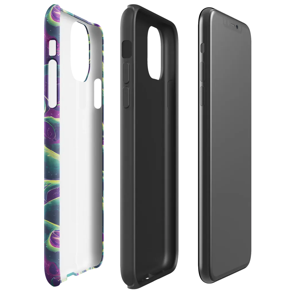 Viridian Flux on Tough Case for iPhone® — Right