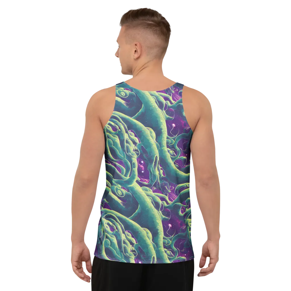 Viridian Flux on Men's Tank Top — Back