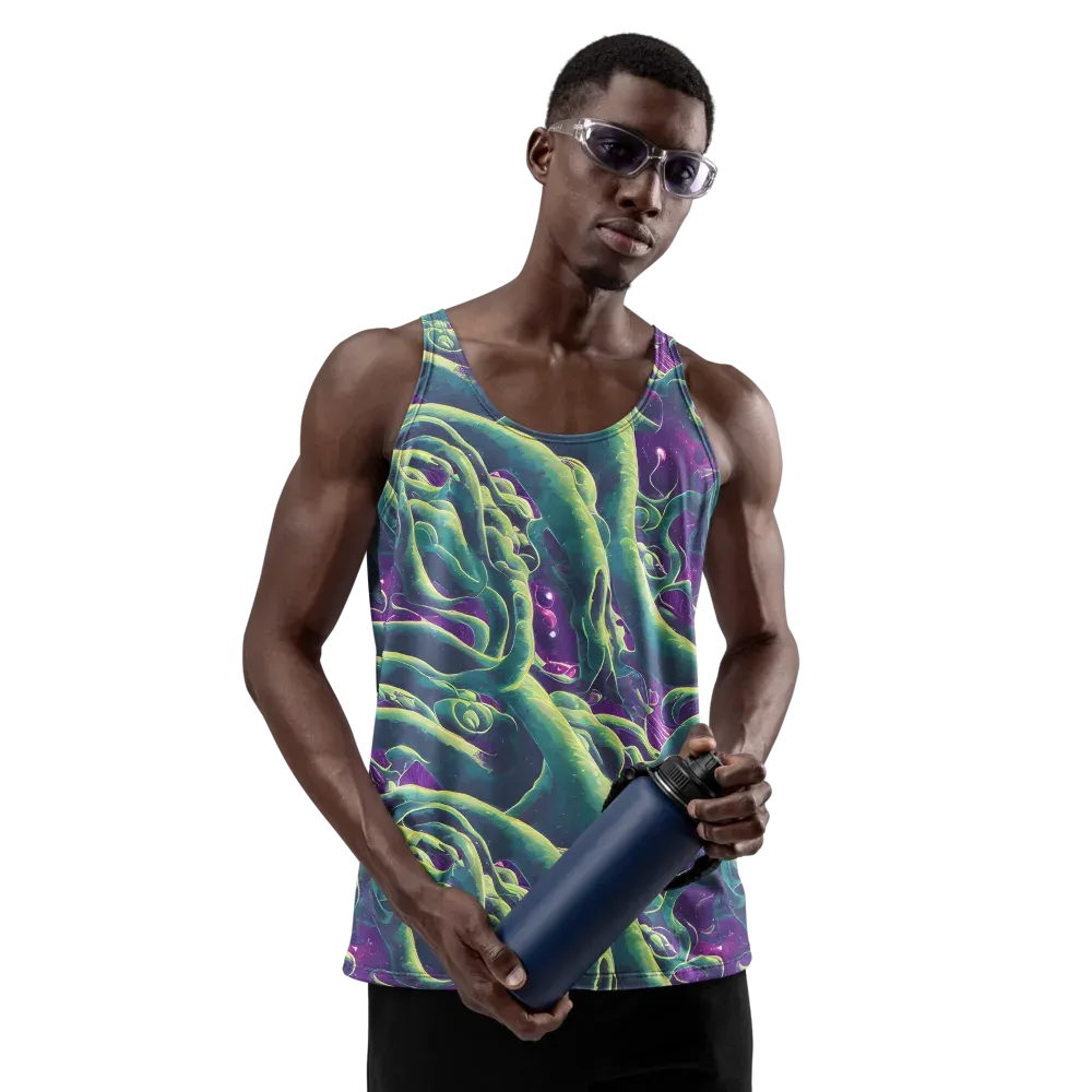 Viridian Flux on Men's Tank Top — Front