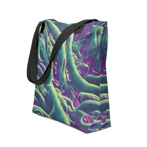 Viridian Flux on a Tote Bag
