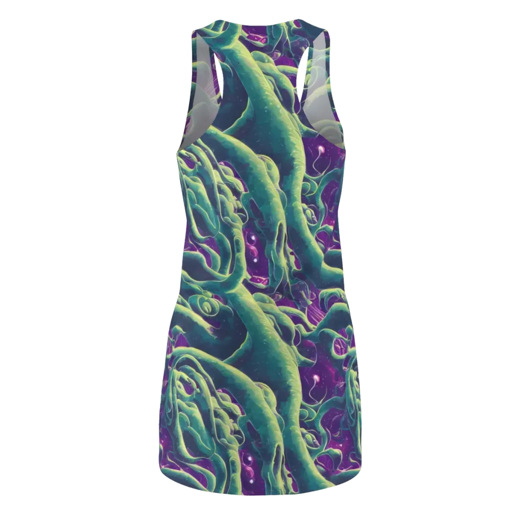 Viridian Flux on Racerback Dress — Back