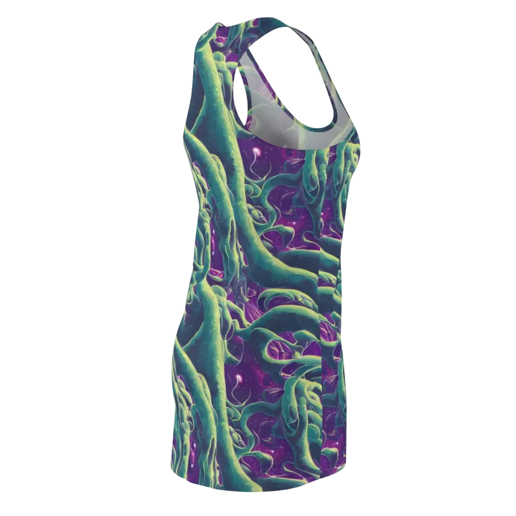 Viridian Flux on Racerback Dress — Back Side